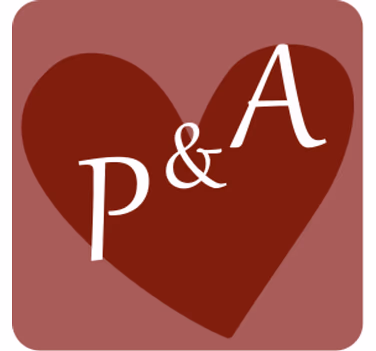 Posavasos boda motivo de corazón personalizado - TenVinilo