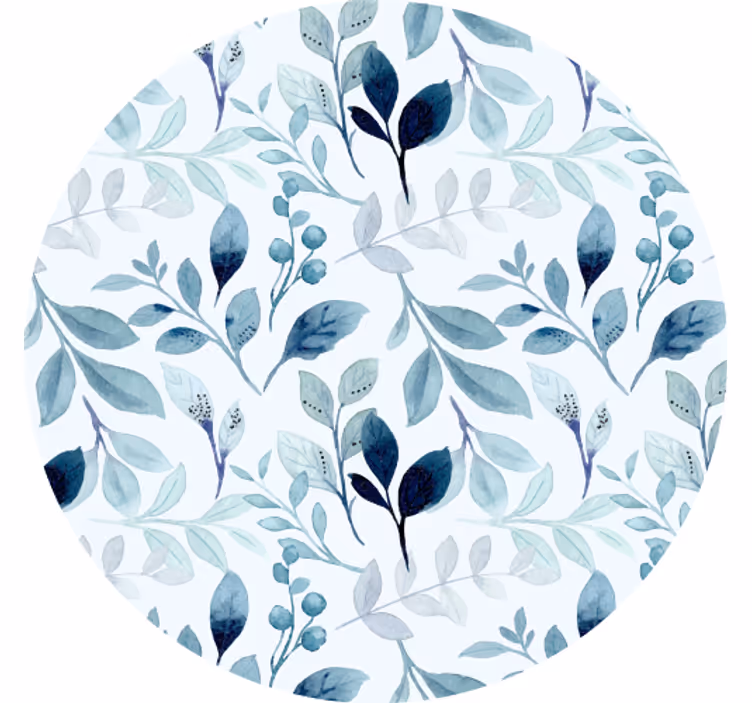 Posavasos textura patrón de hojas florales - TenVinilo