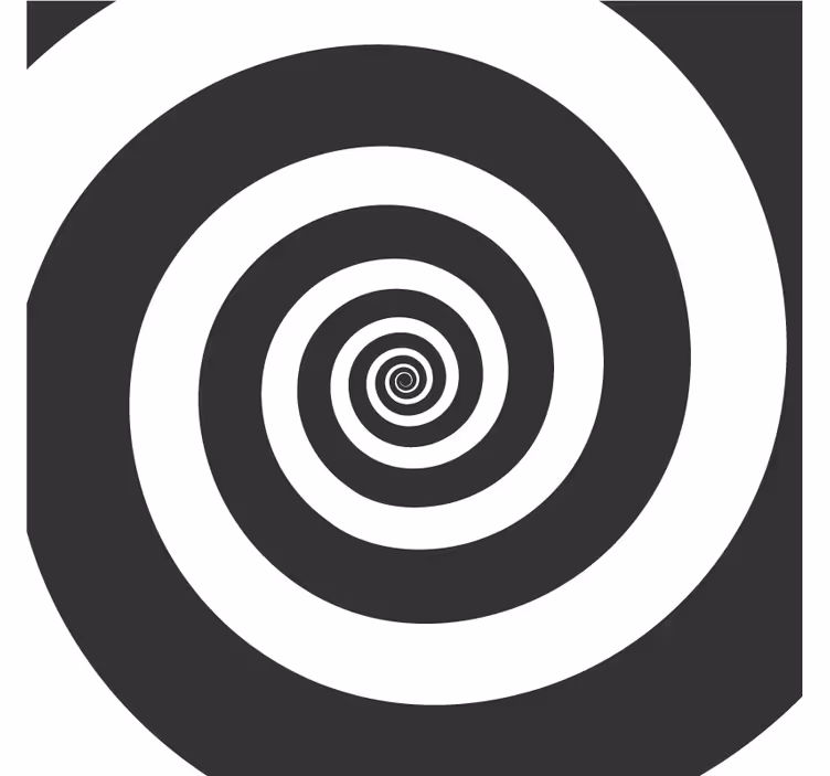 Posavasos textura patrón espiral contraste - TenVinilo