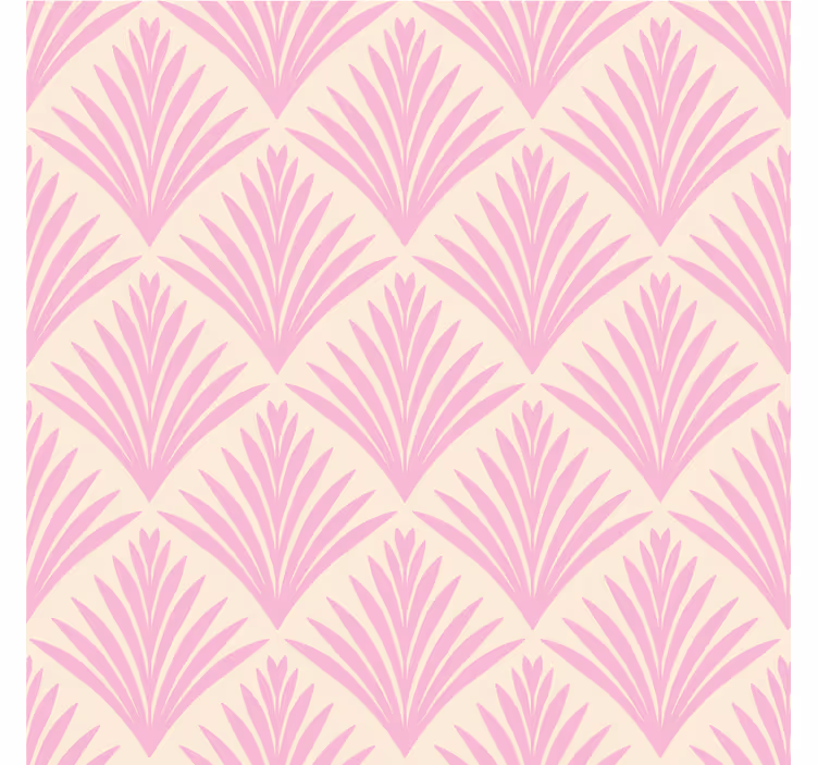 Posavasos textura patrón de hojas rosa pálido - TenVinilo