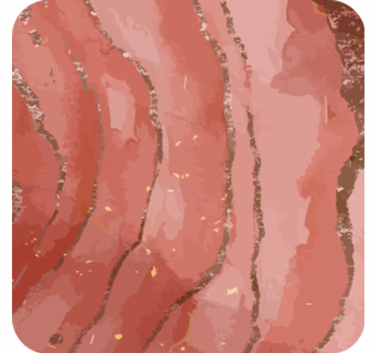 Posavasos textura remolinos de mármol rosa abstracto - TenVinilo