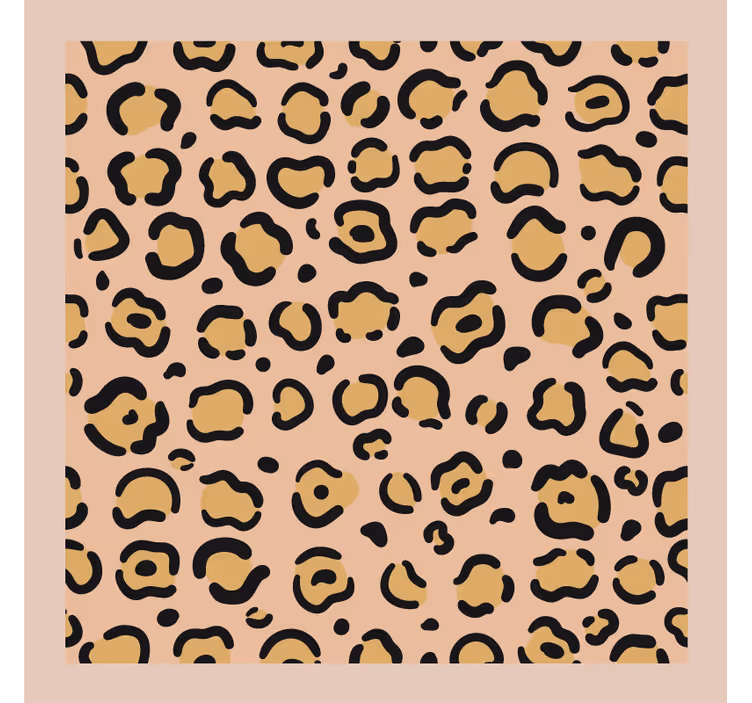 Posavasos textura estampado de leopardo - TenVinilo