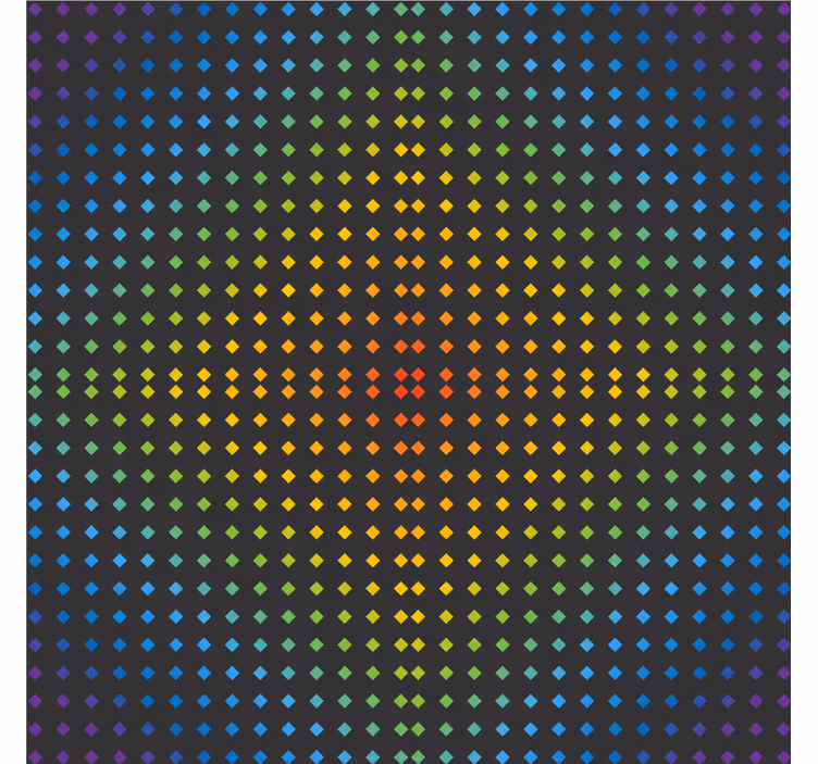 Posavasos textura patrón de puntos coloridos - TenVinilo
