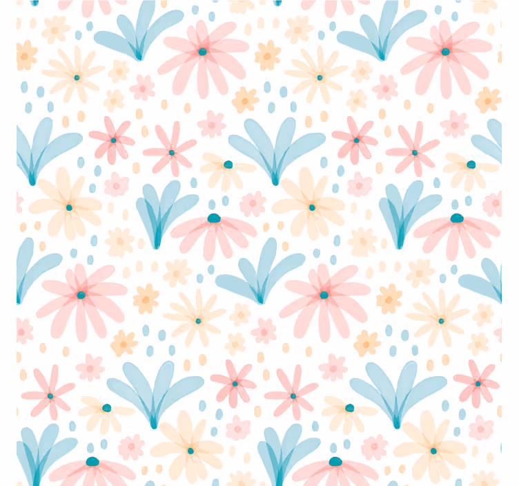 Posavasos textura motivo floral - TenVinilo