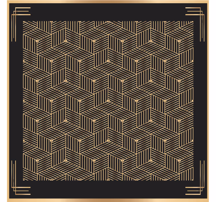 Posavasos textura motivo de hojas geométricas - TenVinilo
