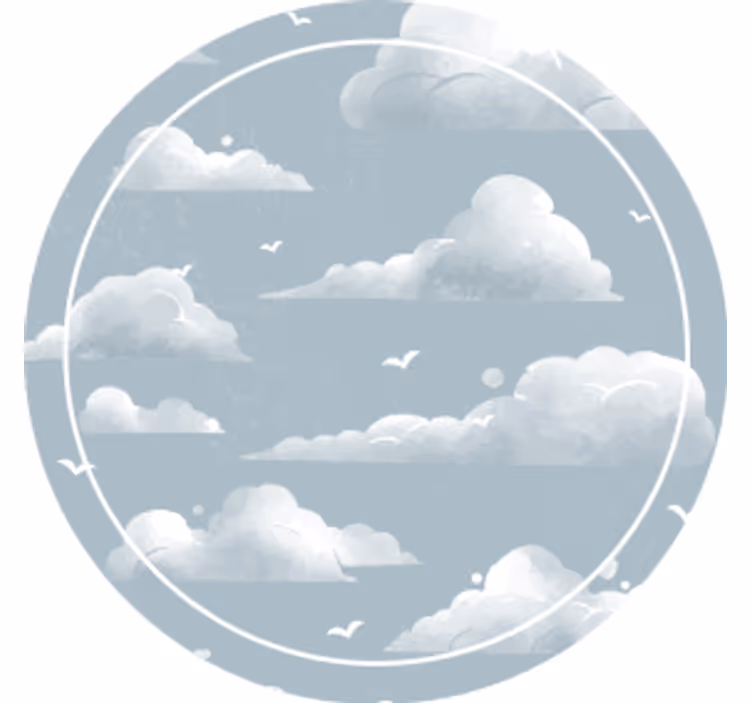 Posavasos textura cielo nublado - TenVinilo