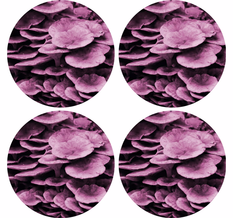Posavasos textura patrón floral texturizado - TenVinilo