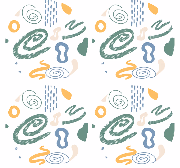 Posavasos textura patrones de remolinos abstractos - TenVinilo
