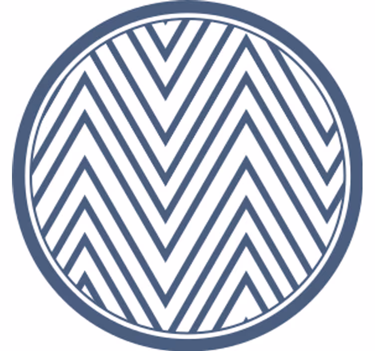 Posavasos textura chevron en forma de v - TenVinilo