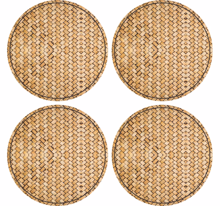 Posavasos textura elementos circulares texturizados - TenVinilo