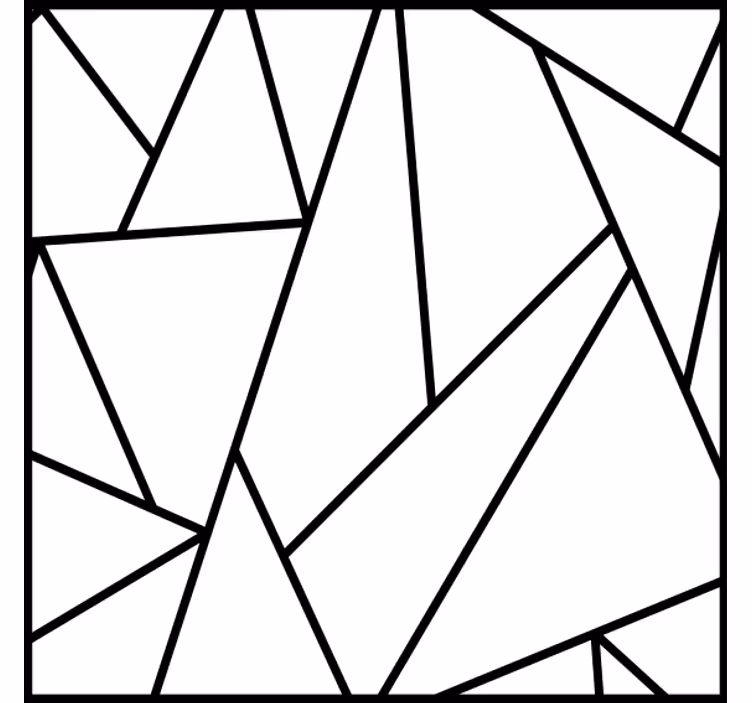 Posavasos textura líneas negras geométricas - TenVinilo