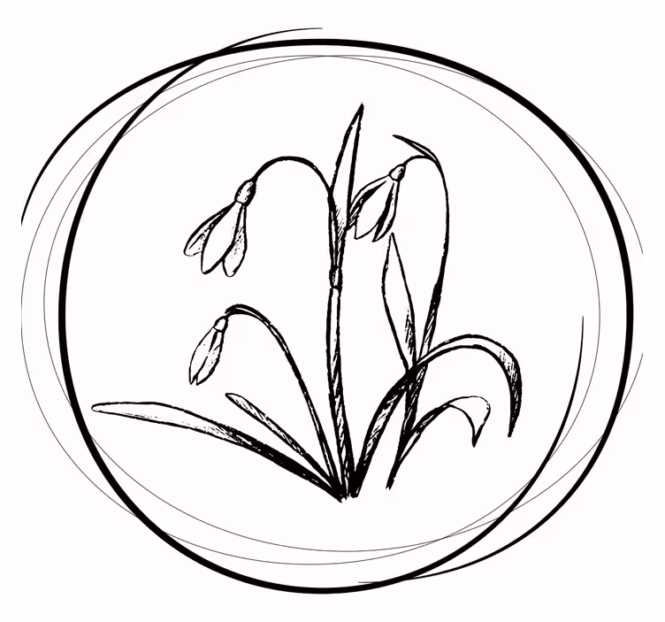 Posavasos textura dibujo floral elegante - TenVinilo