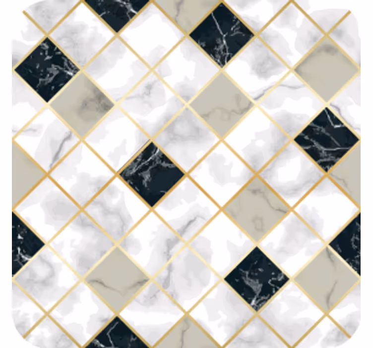 Posavasos textura azulejos con patrón de mármol - TenVinilo