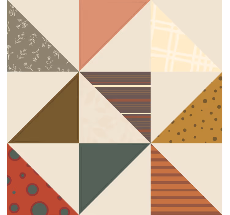 Posavasos textura segmentos de color geométrico - TenVinilo