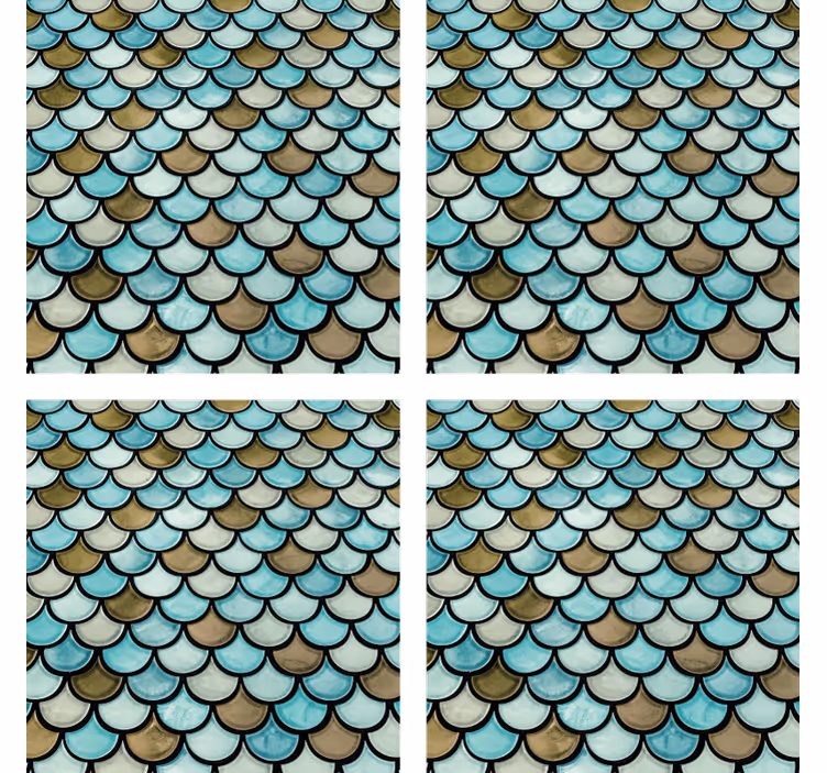 Posavasos textura efecto escalonado en capas - TenVinilo
