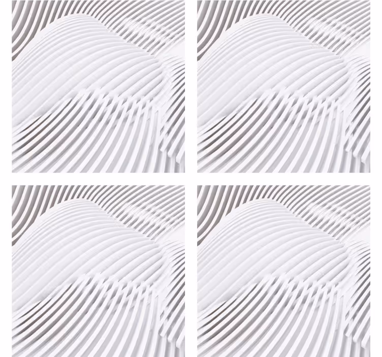 Posavasos textura superficie ondulada en capas - TenVinilo