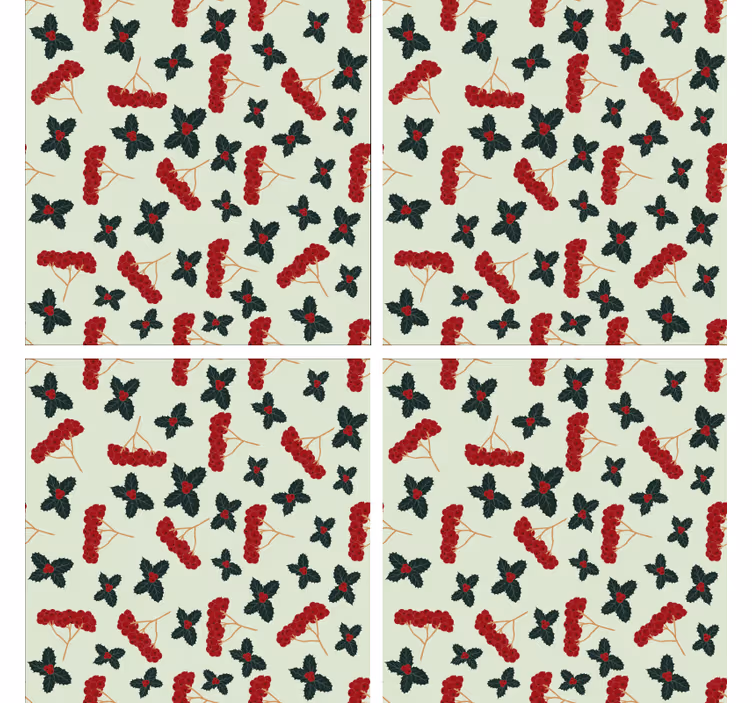 Posavasos textura fondo floral inspirado - TenVinilo