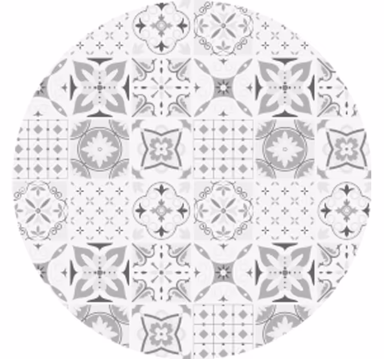 Posavasos textura arreglo floral geométrico - TenVinilo