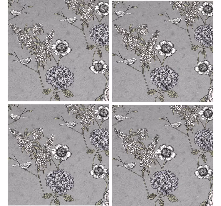 Posavasos textura fondo texturizado floral - TenVinilo