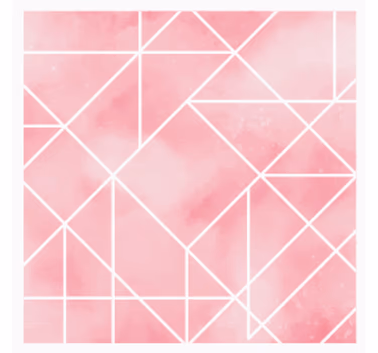 Posavasos textura patrón geométrico rosa - TenVinilo