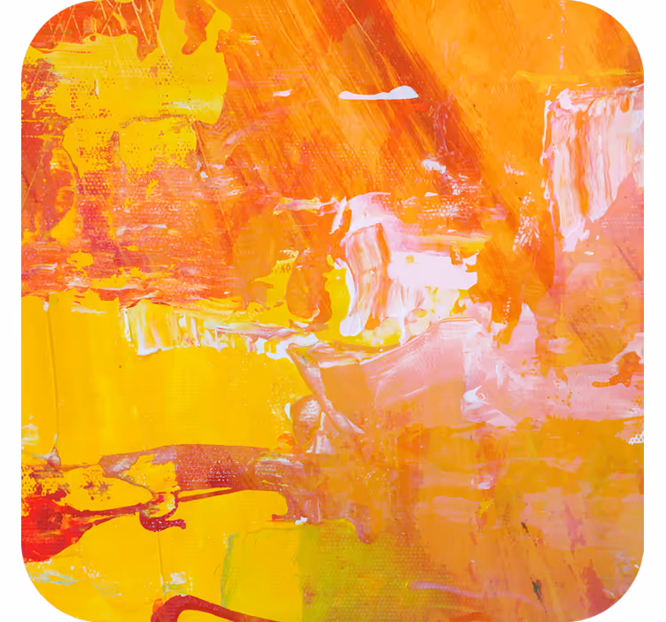 Posavasos cerveza salpicadura abstracta vibrante - TenVinilo