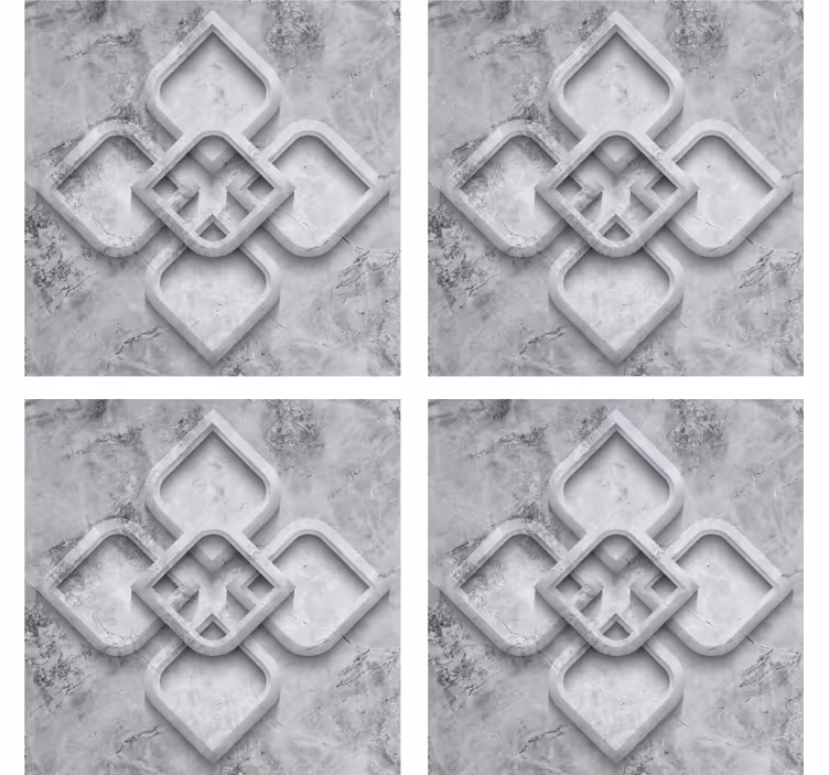 Posavasos textura motivo gris elaborado - TenVinilo
