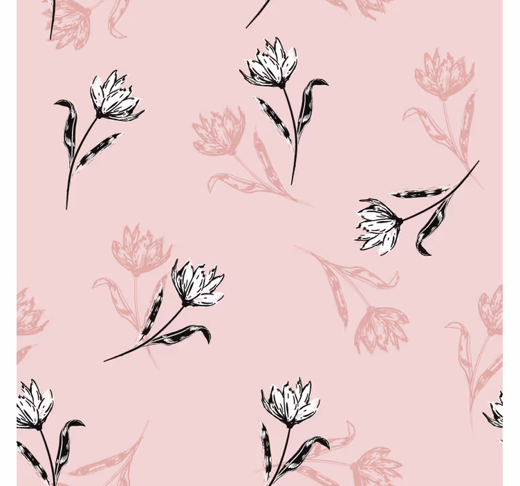 Posavasos textura patrón floral en tonos suaves - TenVinilo