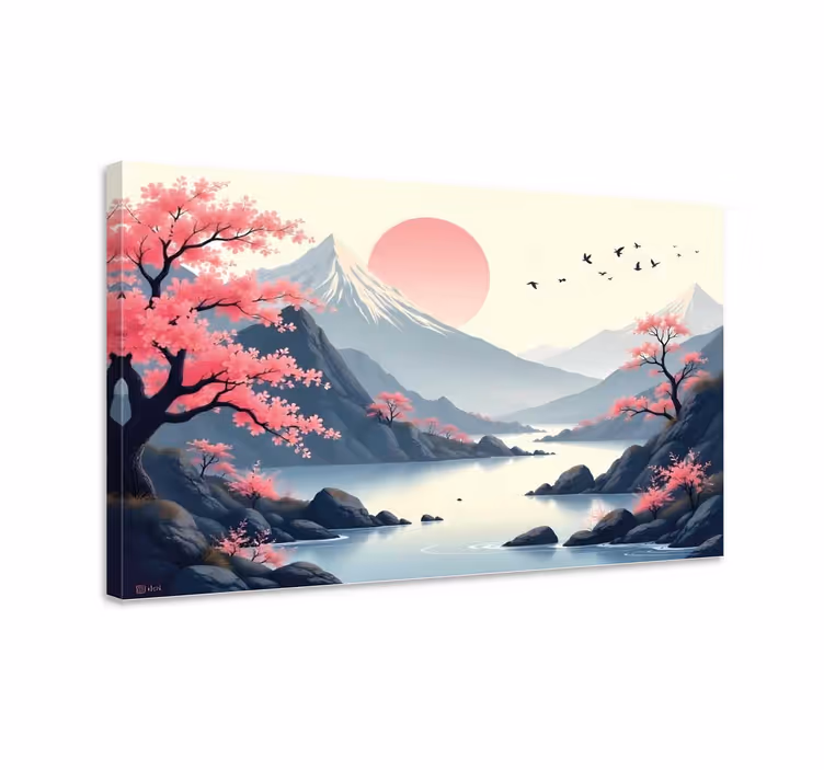 Cuadro paisajes paisaje japones - TenVinilo