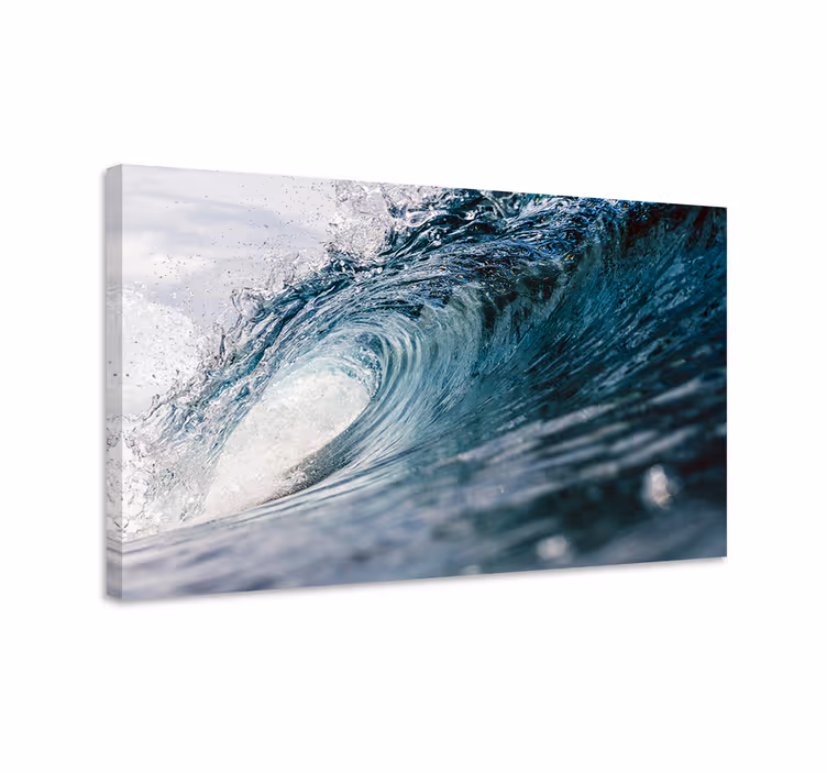 Cuadro azul olas gigantes - TenVinilo