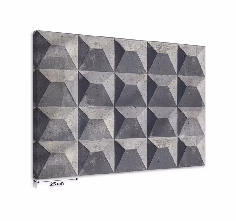 Cuadro gris textura de hormigón en bruto - TenVinilo