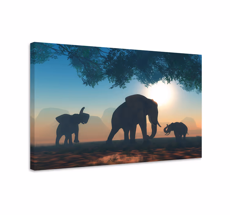 Cuadro elefante elefante salvaje - TenVinilo