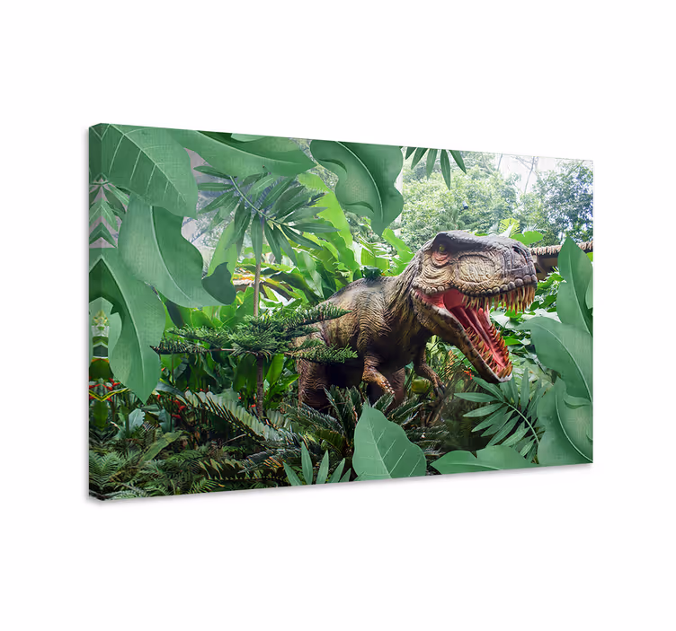 Cuadro dinosaurios fotomural infantil t rex - TenVinilo