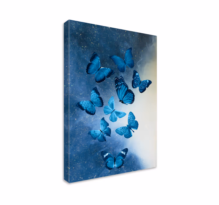 Cuadro mariposas mariposas azules majestuosas - TenVinilo