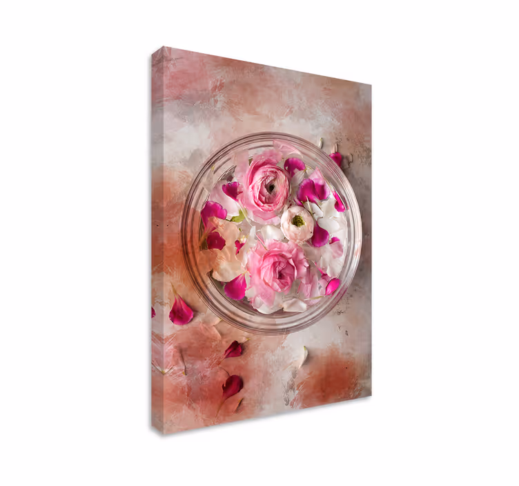 Cuadro de flores arte floral en cuencos - TenVinilo