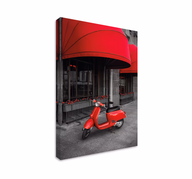 Cuadro scooter de color selectivo - TenVinilo