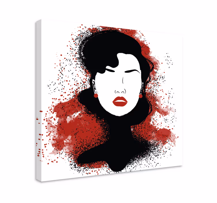 Cuadro de personas silueta femenina estilizada - TenVinilo