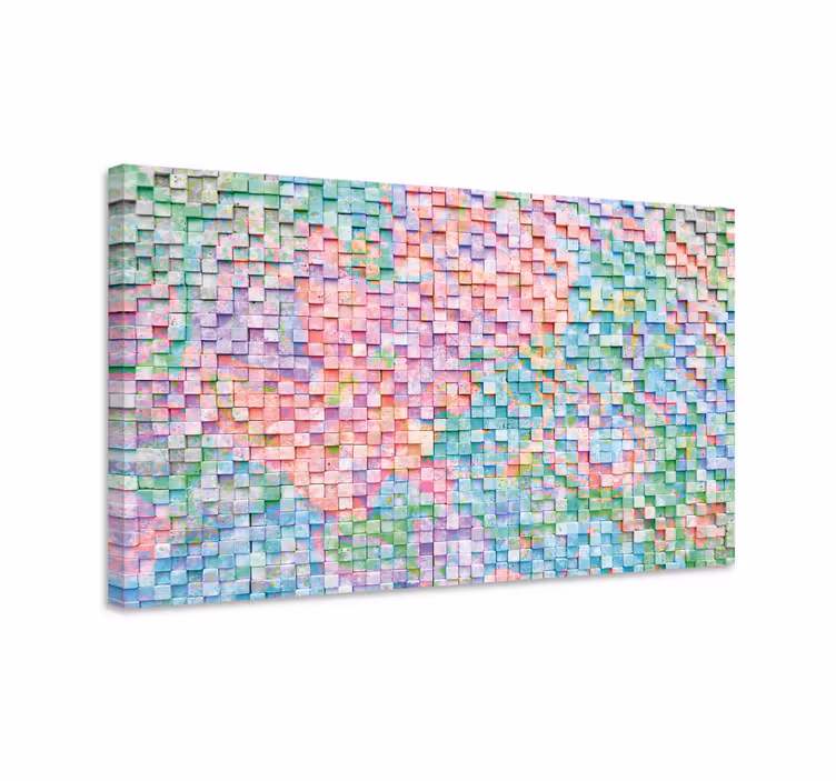 Cuadro figuras geométricas espectro mosaico - TenVinilo