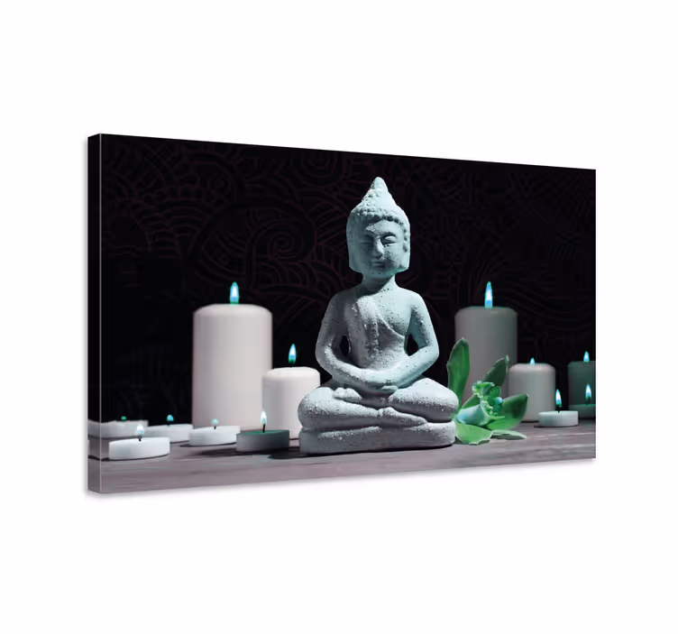 Cuadro buda estatua de meditación buda - TenVinilo
