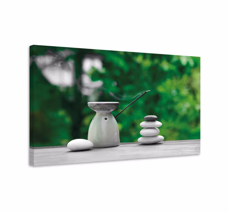 Cuadro zen arreglo de piedras zen - TenVinilo