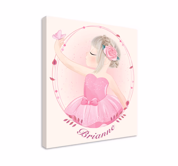 Cuadro infantil bailarina danza - TenVinilo