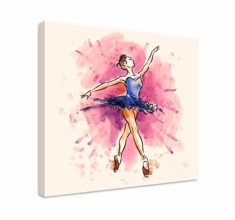 Cuadro bailarinas actuación de ballet elegante - TenVinilo
