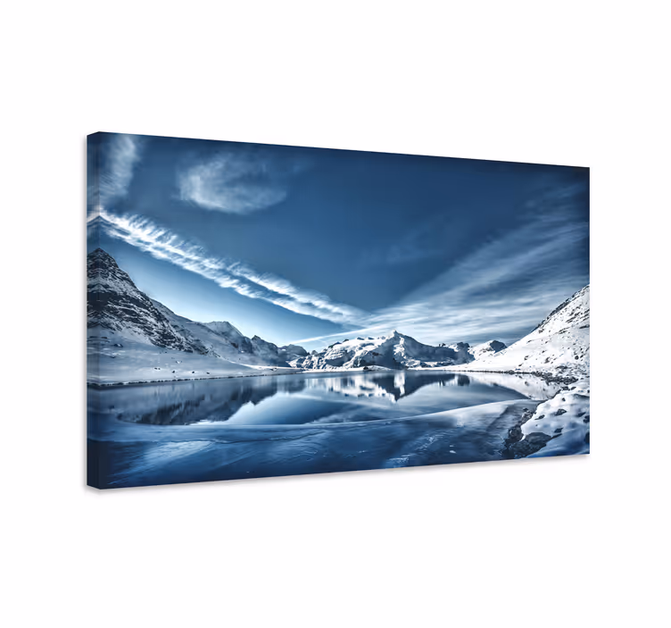 Cuadro paisajes reflejo de montaña - TenVinilo