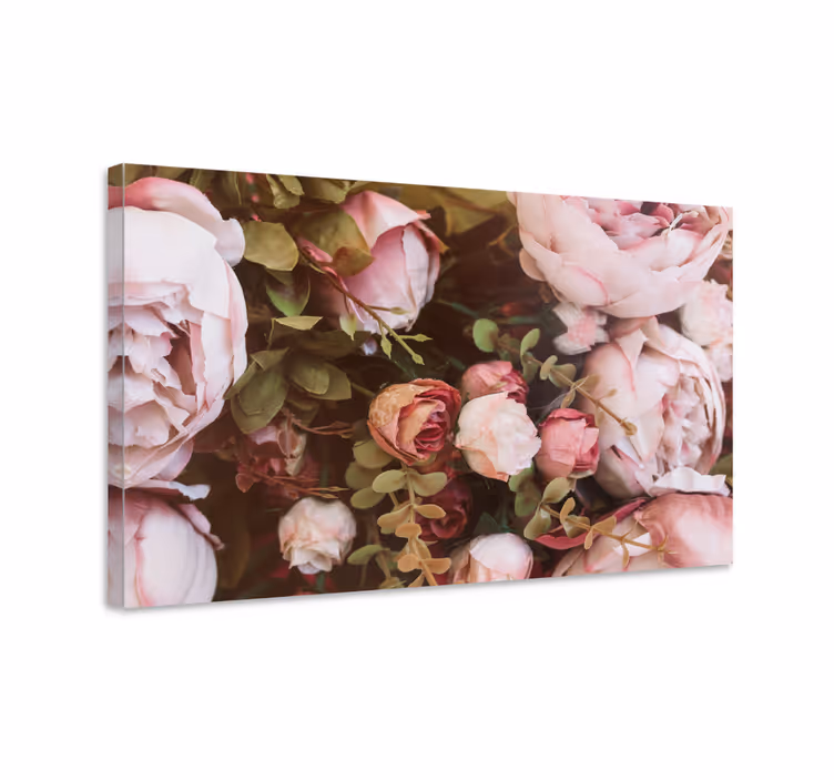 Cuadro de flores arreglo floral elegante - TenVinilo