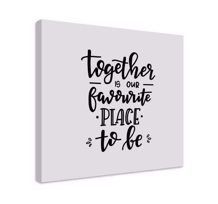 Cuadro frase unidos somos - TenVinilo