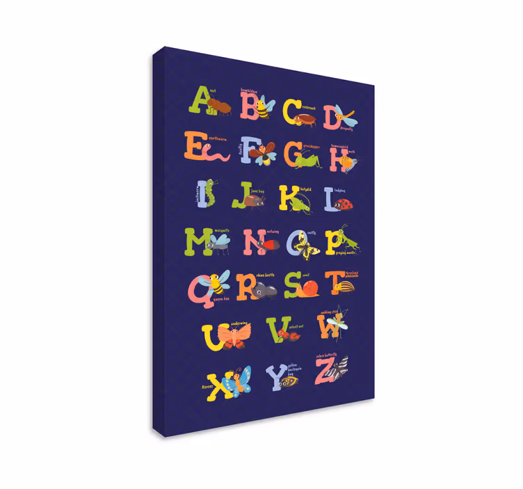 Cuadro abecedario Alfabeto inglés - TenVinilo