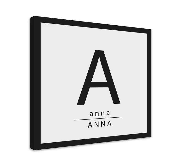 Cuadro abecedario pantalla inicial personalizada - TenVinilo