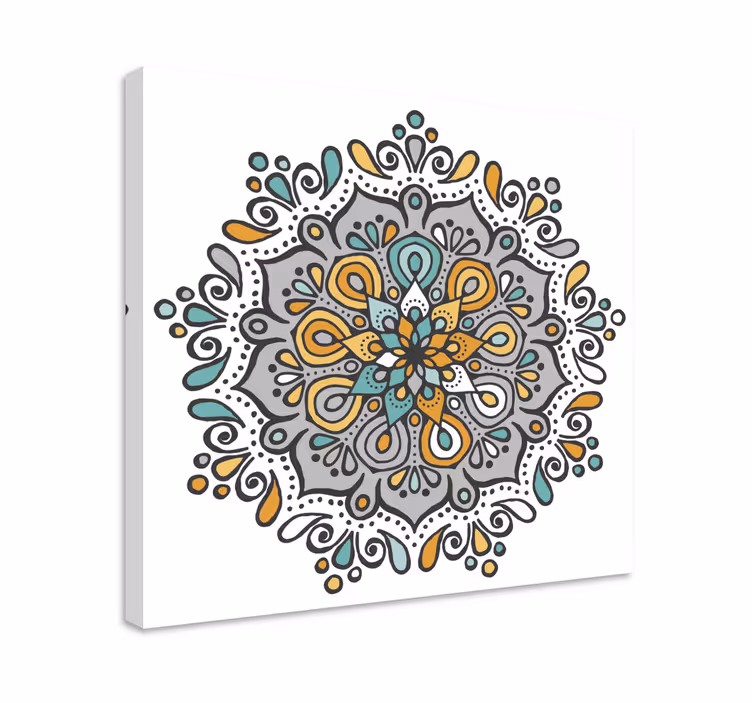 Cuadro mandala diseño mandala intrincado - TenVinilo