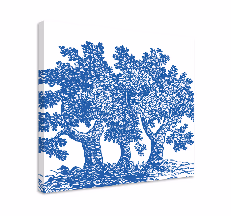 Cuadro árboles tres árboles frondosos - TenVinilo
