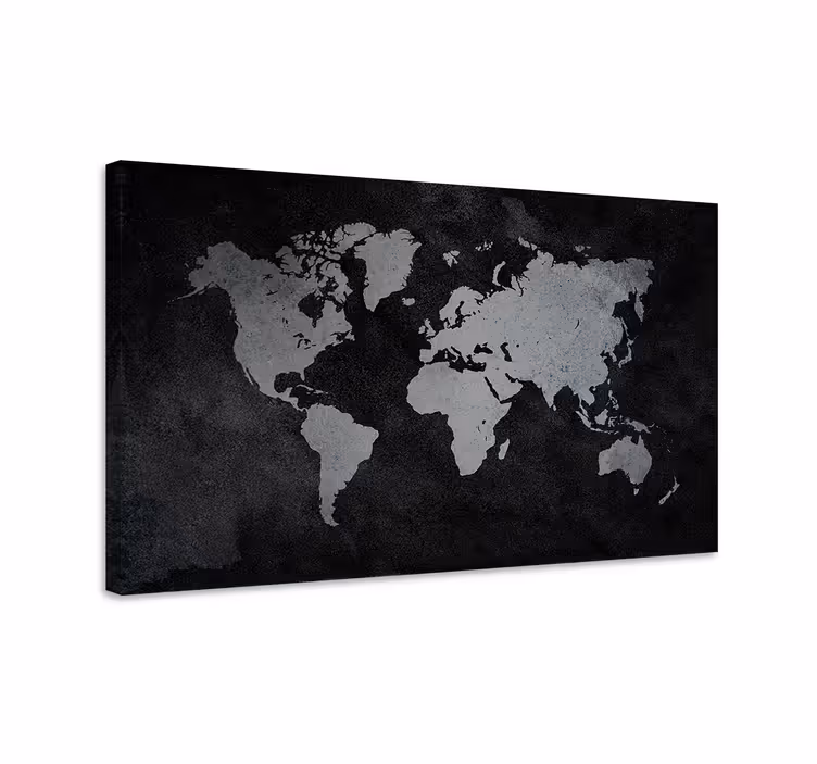 Cuadro mapamundi mapa mundial contemporáneo - TenVinilo