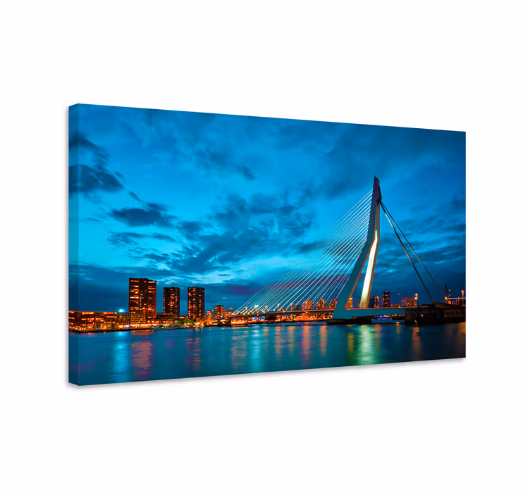 Cuadro ciudades vista del skyline de rotterdam - TenVinilo